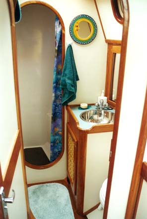 Head and separate shower stall